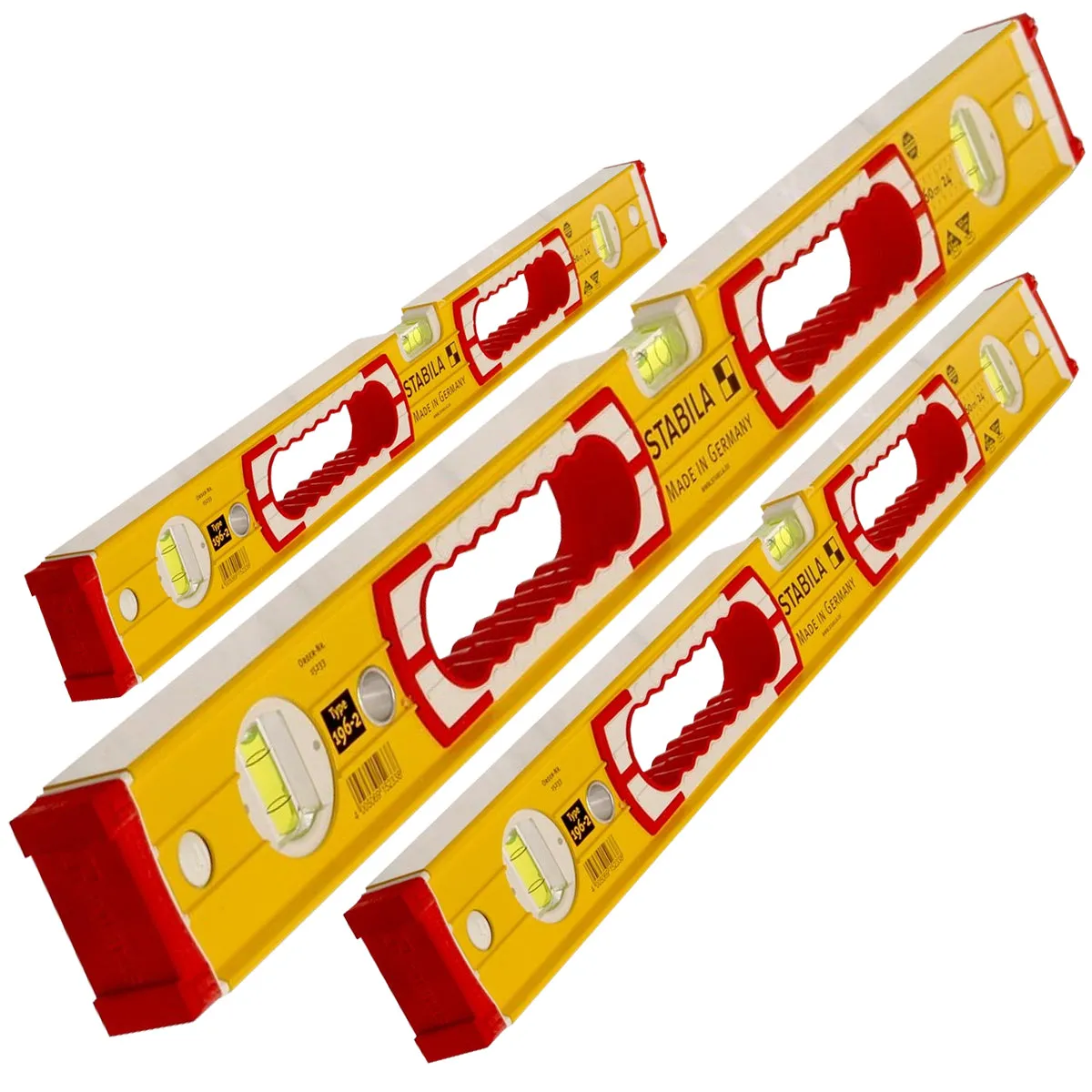 Stabila 196-2 Spirit Combi Levels 600mm. 1200mm. 1800mm & STB81SREM