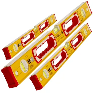 Stabila 196-2 Spirit Combi Levels 600mm. 1200mm and 1800mm