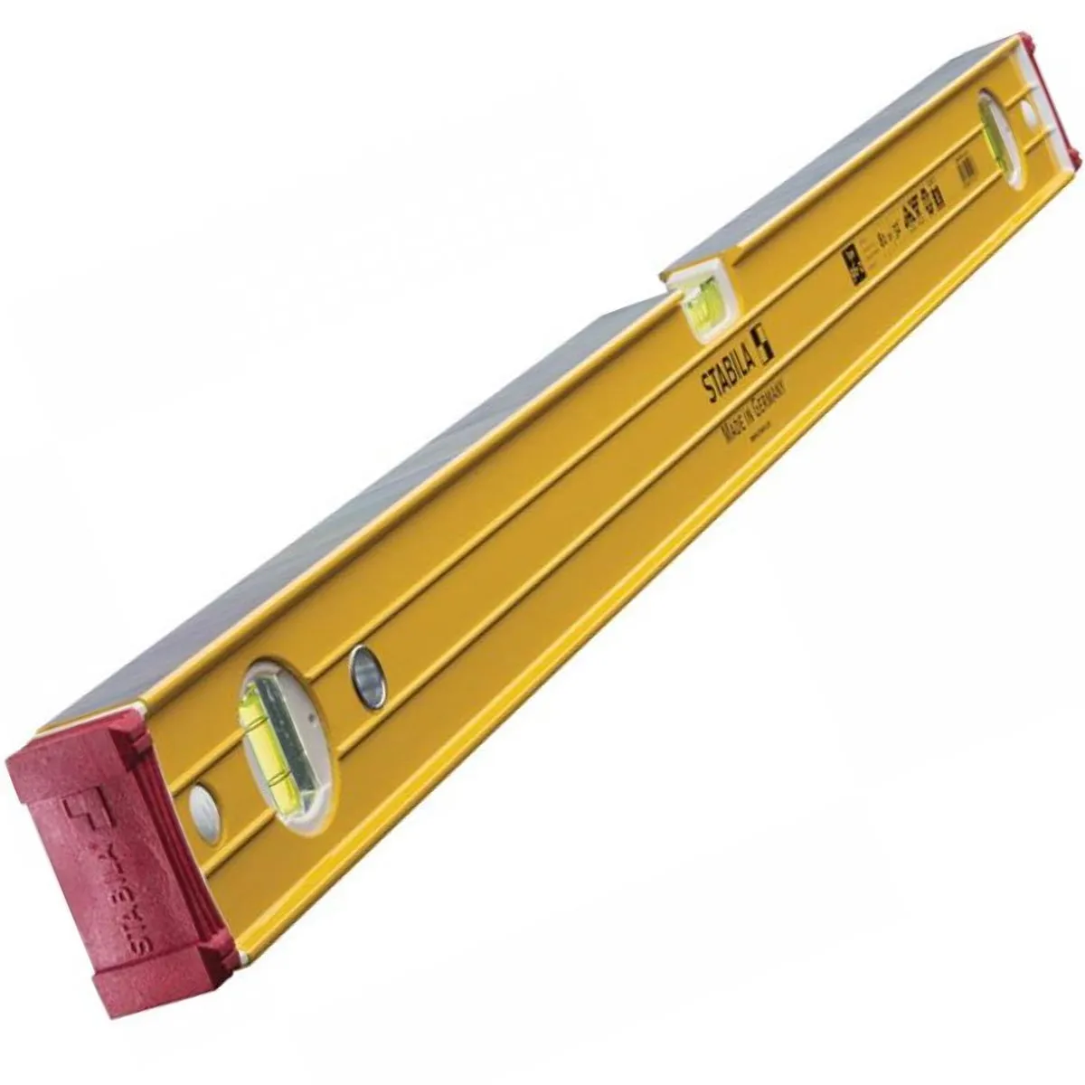 Stabila 96-2 Double Plumb Ribbed Box Level Twin Pack 60cm   120cm