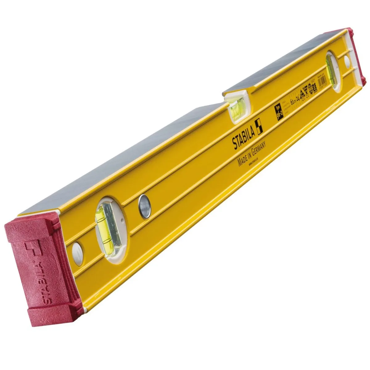 Stabila 96-2 Double Plumb Ribbed Box Level Twin Pack 60cm   120cm