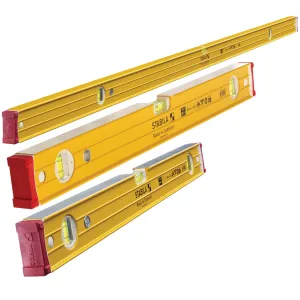 Stabila 96-2 Double Plumb Section Level 600mm. 1200mm and 1800mm