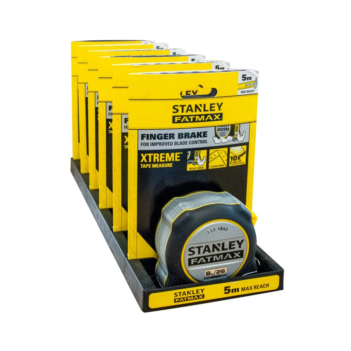 Stanley FatMax 8m/26ft Extreme Tape Measure Durable & Accurate for Tough Jobs XMS24XTTAPE