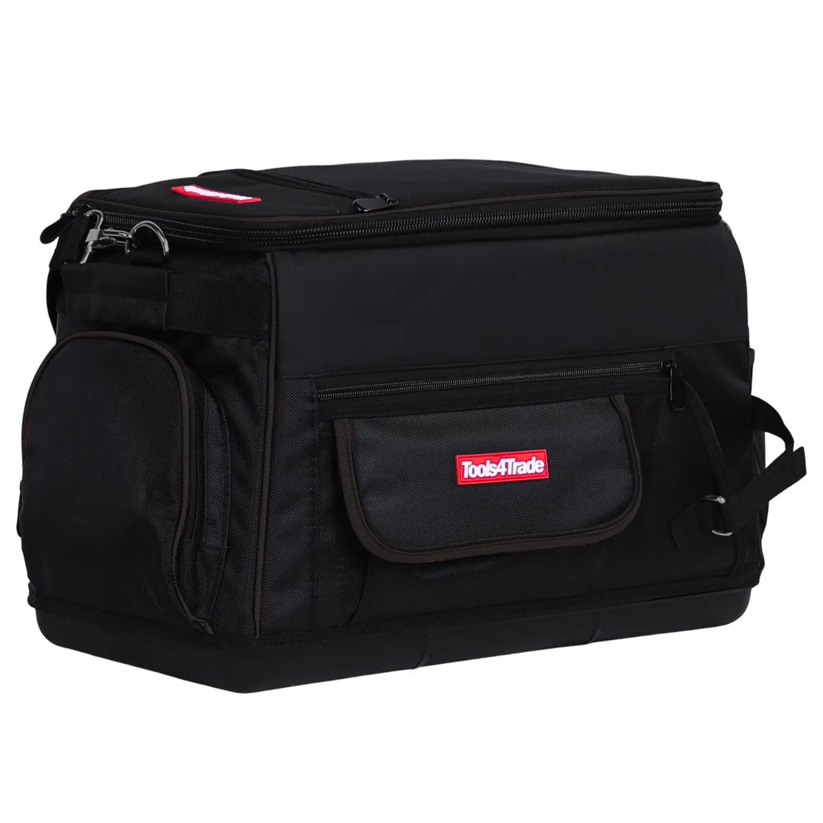 Tools4Trade 20 (50cm) Heavy-Duty Tool Bag with Multi-Pockets & Hard Base - Black