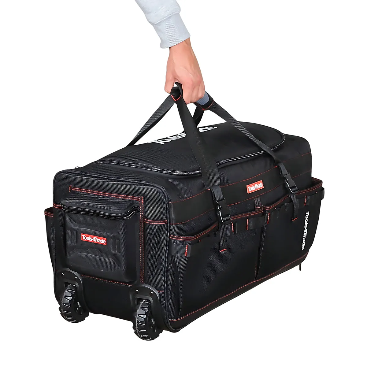 Tools4Trade 26 Heavy Duty Tool Bag with Wheels Black