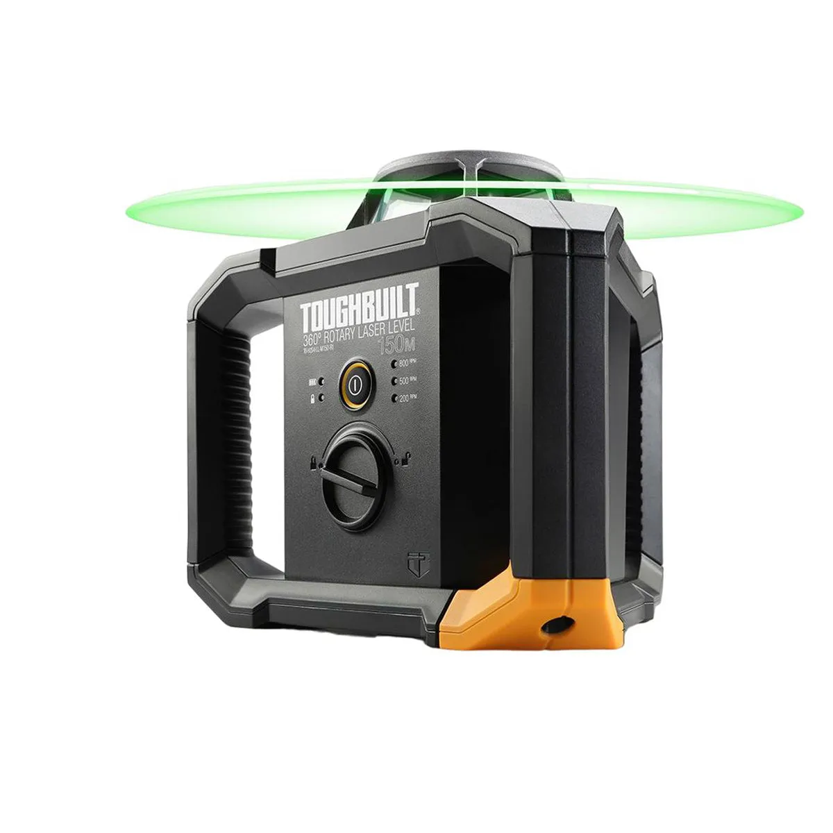 Toughbuilt 150m / 500ft 360 Rotary Laser Level Kit with Rolling Laser Receiver TB-H2S4-LL-M150-R1-BEA