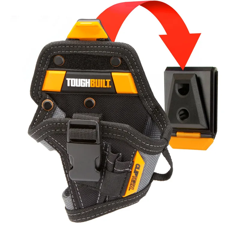 Toughbuilt Pro Padded Belt Buckle with Drill Holster. Electrician Pouch Shoulder Strap & Utility Knife