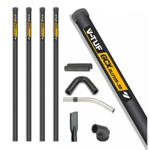 V-TUF GCX38-16 High Level Indoor & Gutter Cleaner Kit 5M Reach with 38mm Aluminium Poles