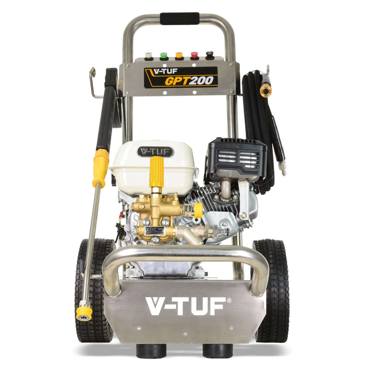 V-TUF GPT200 Industrial 6.5HP Petrol Pressure Washer with Honda Engine 2755psi. 190Bar & 12L/min Pump
