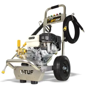 V-TUF GPT200 Industrial 6.5HP Petrol Pressure Washer with Honda Engine 2755psi. 190Bar & 12L/min Pump