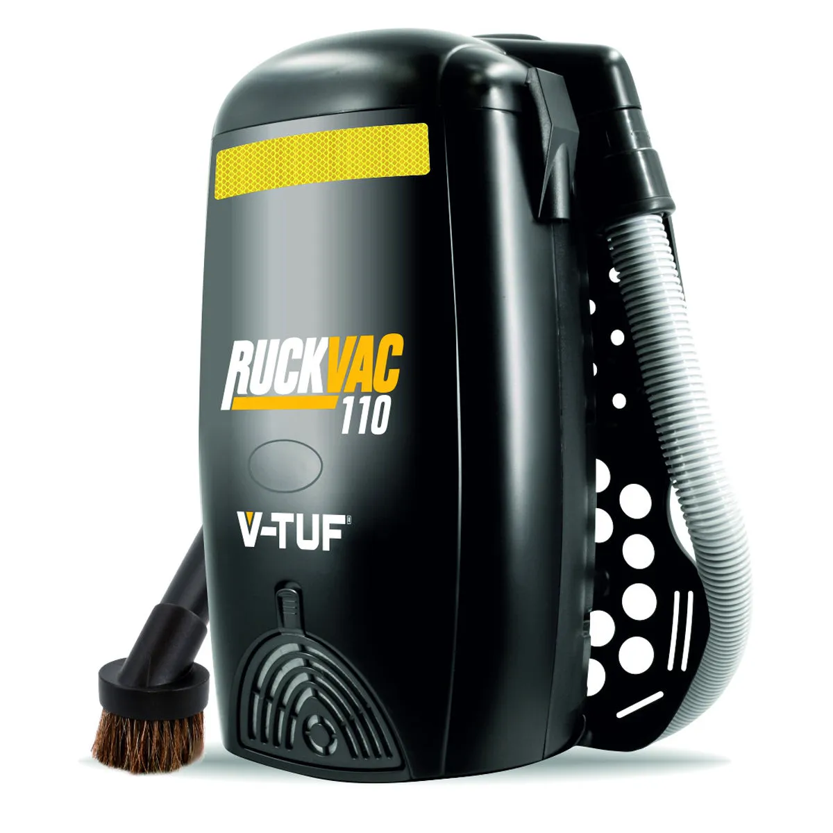 V-TUF RUCKVAC-110 Industrial Backpack Vacuum Cleaner with Lung Safe HEPA H13 Filtration 110V