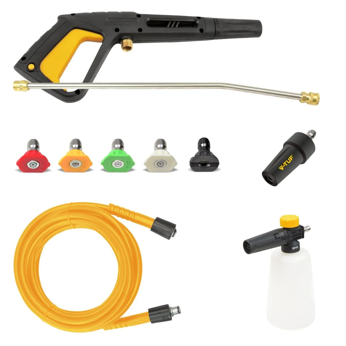 V-TUF V5110X2 High Performance Electric Pressure Washer 2200psi. 150 Bar. 6L/min for Powerful Cleaning